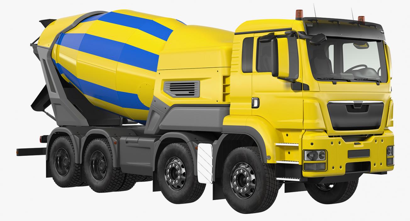 Mobile Mixing Plant with Concrete Mixer 3D model