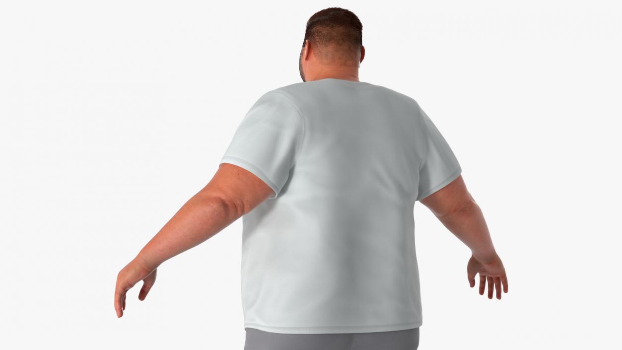 3D Fat Man Fur 2 model