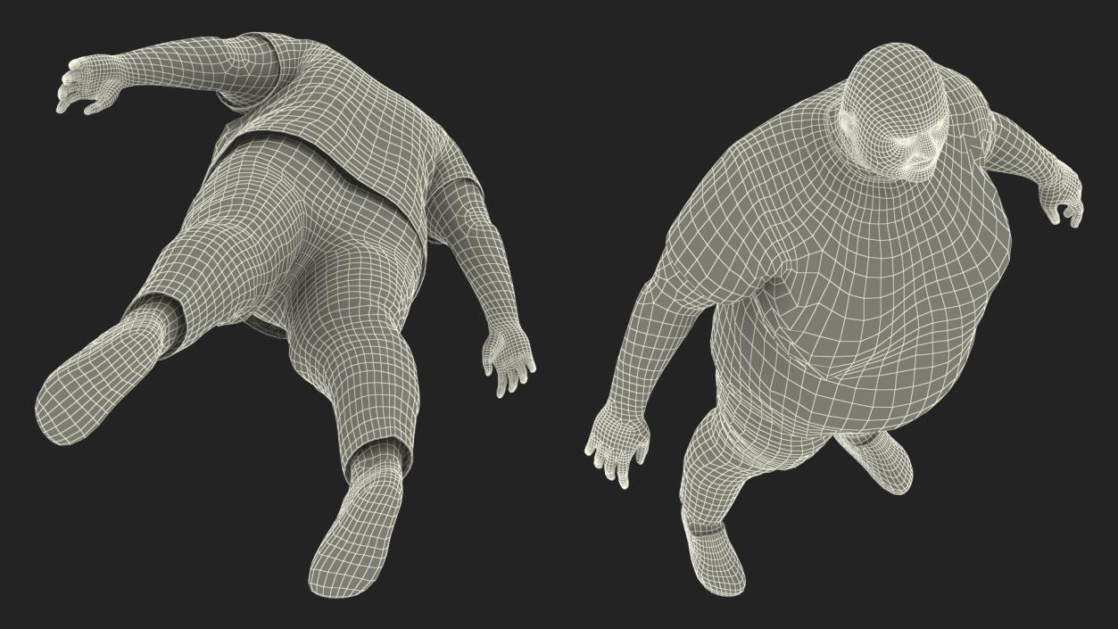 3D Fat Man Fur 2 model