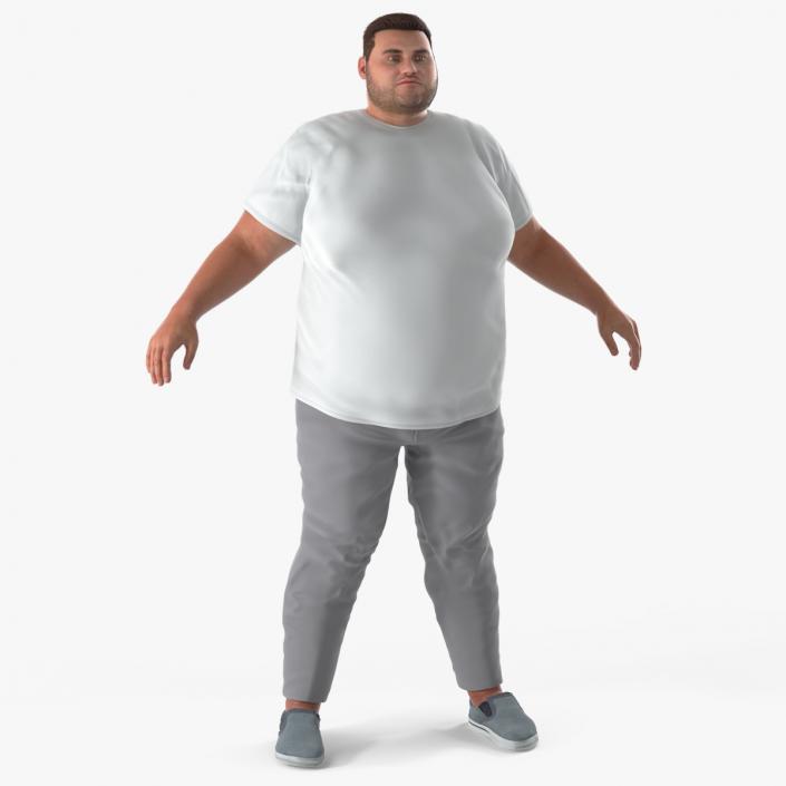 3D Fat Man Fur 2 model