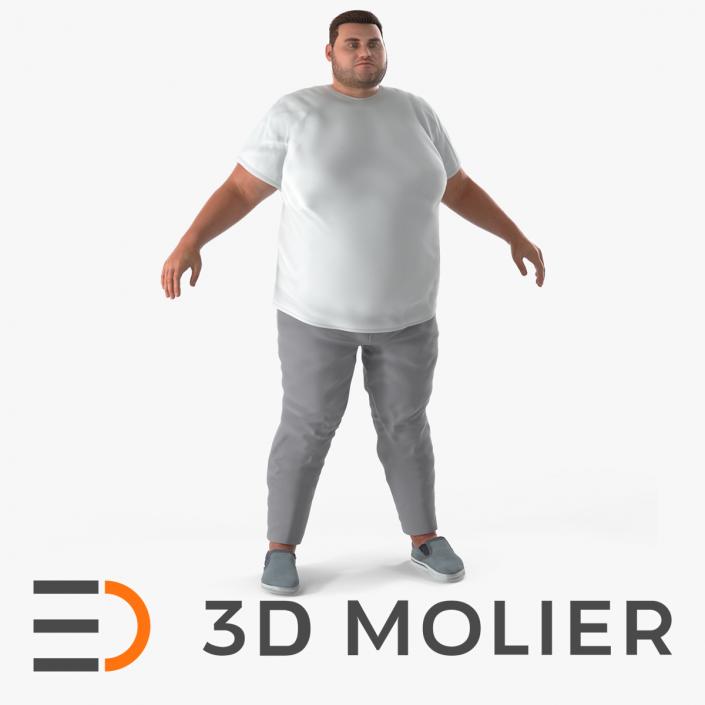 3D Fat Man Fur 2 model