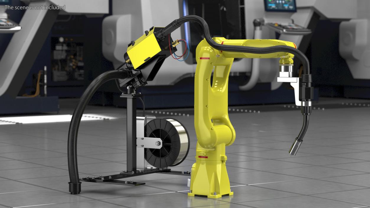 Enclosed Compact Robotic Welding Cell 3D