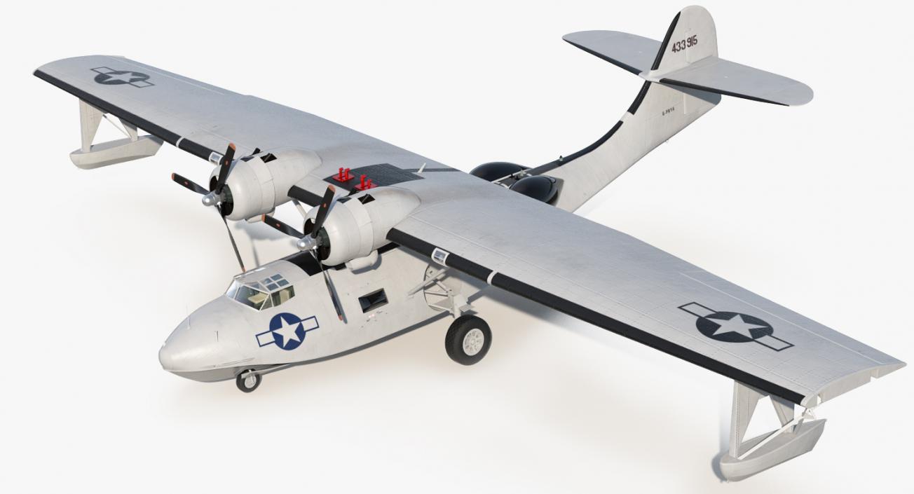 Flying Boat Consolidated PBY Catalina WWII 3D