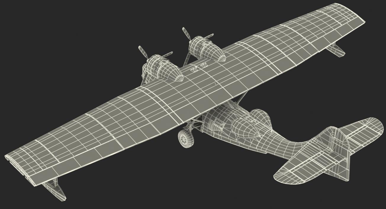 Flying Boat Consolidated PBY Catalina WWII 3D