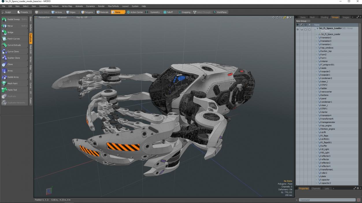 Sci Fi Space Loader 3D model