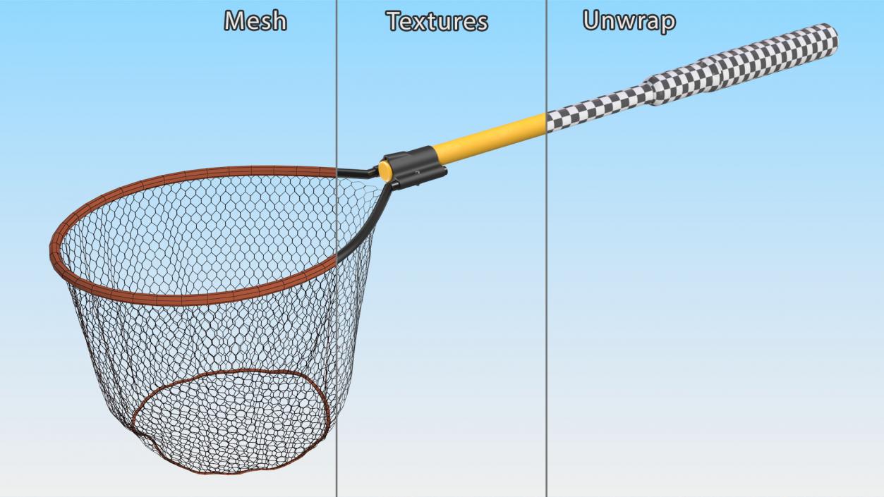 3D Fish Landing Net