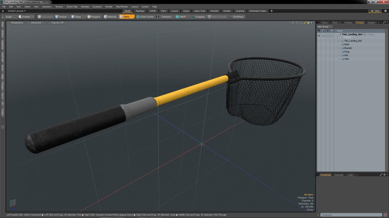 3D Fish Landing Net