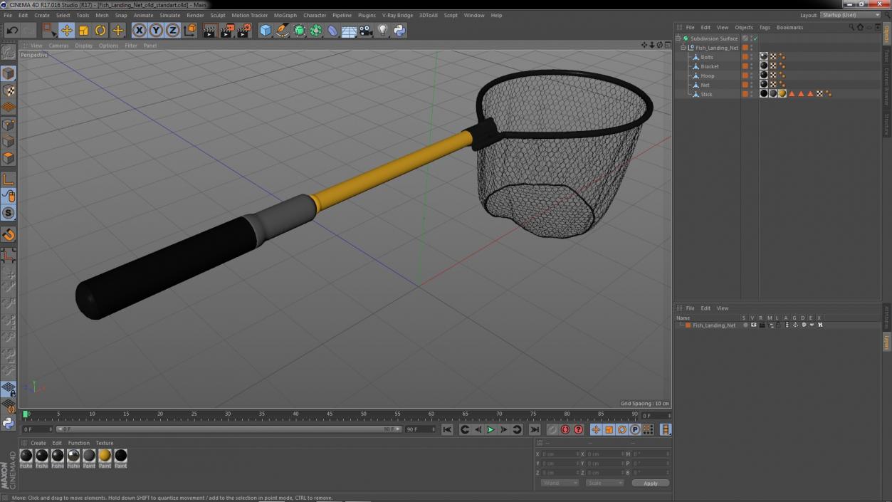 3D Fish Landing Net