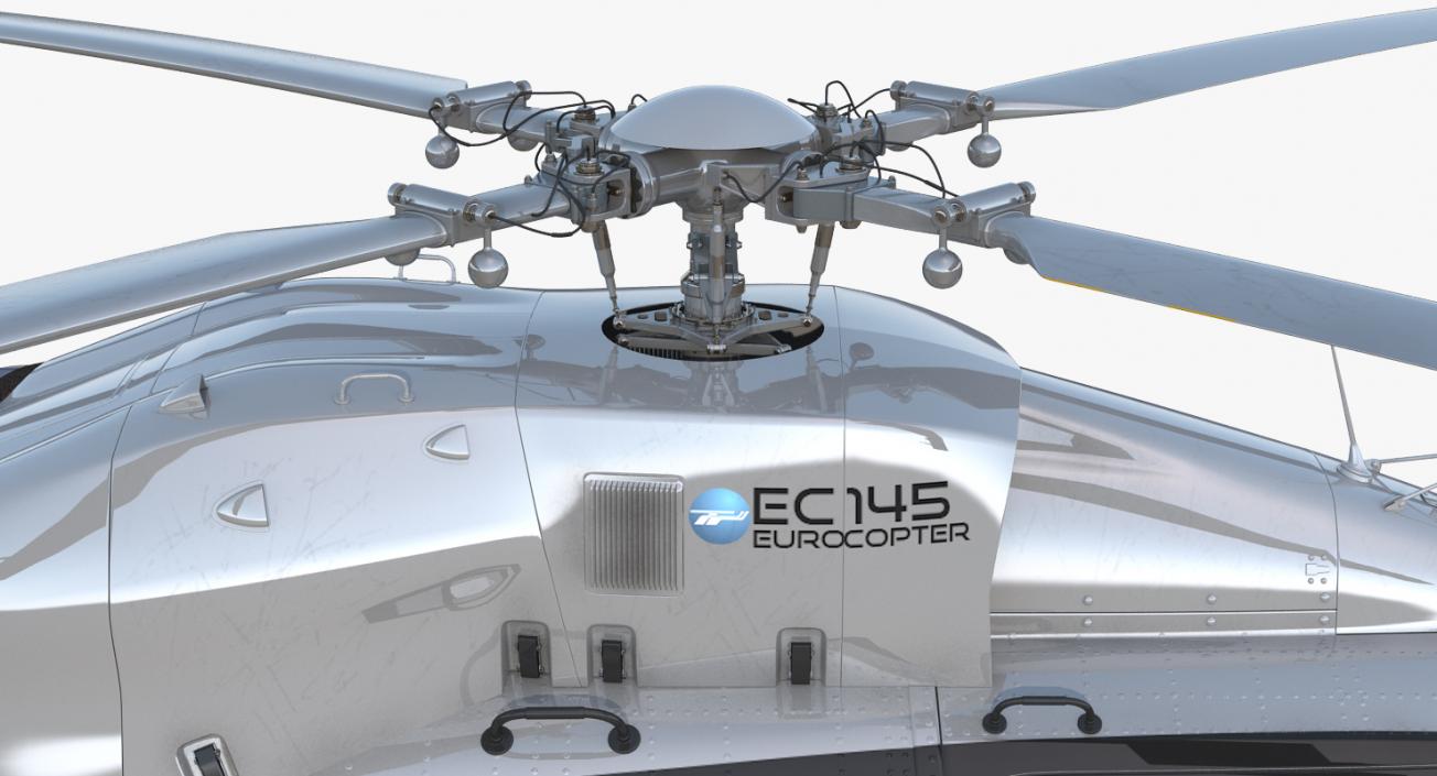 3D Light Utility Helicopter Eurocopter EC145