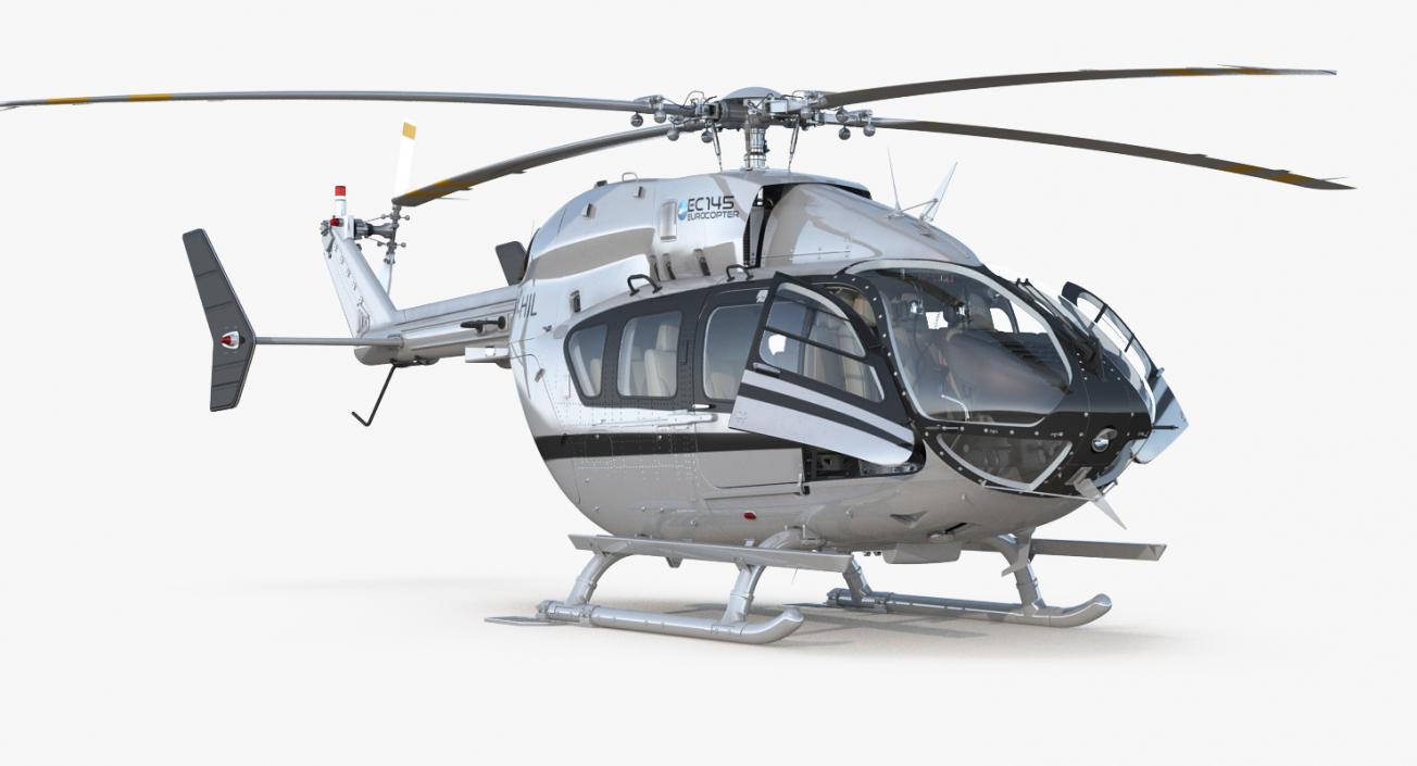 3D Light Utility Helicopter Eurocopter EC145