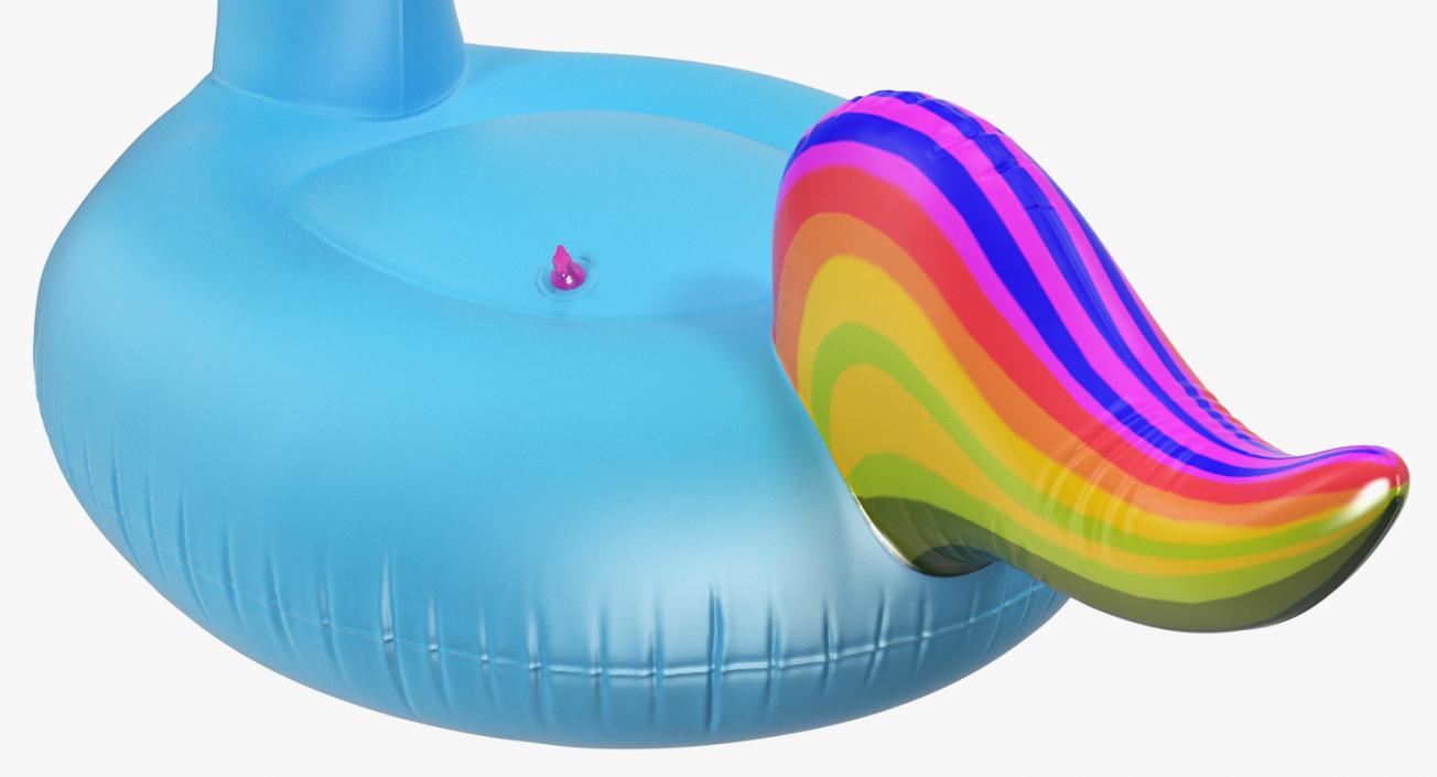 3D Unicorn Pool Float model