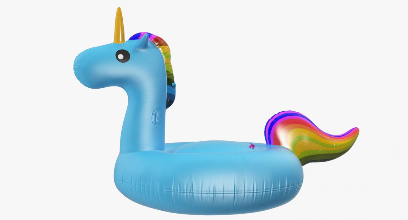 3D Unicorn Pool Float model