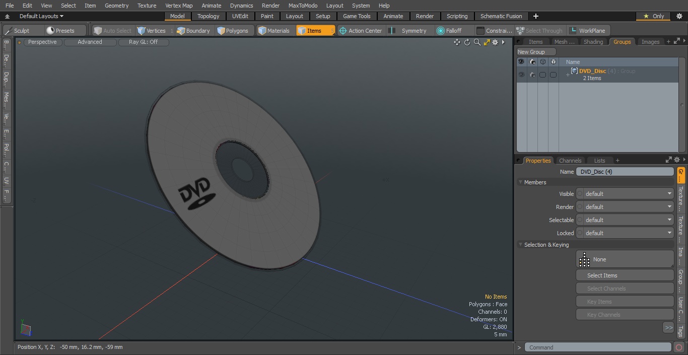 3D model DVD Disc