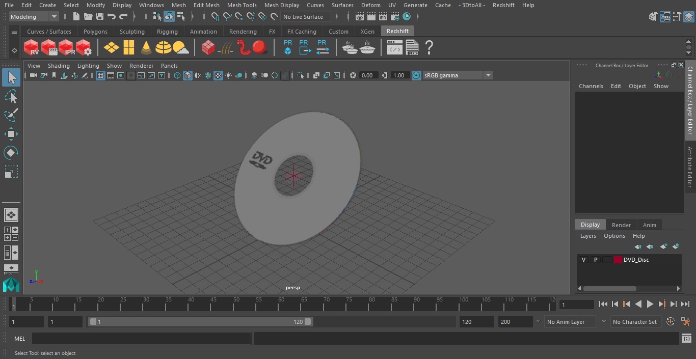 3D model DVD Disc