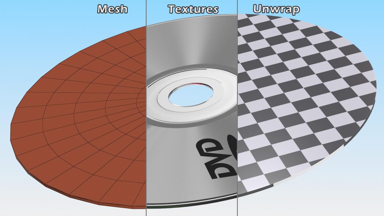 3D model DVD Disc