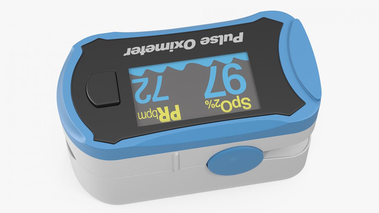 Finger Pulse Oximeter with Display 3D model