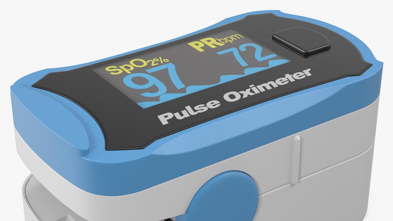 Finger Pulse Oximeter with Display 3D model