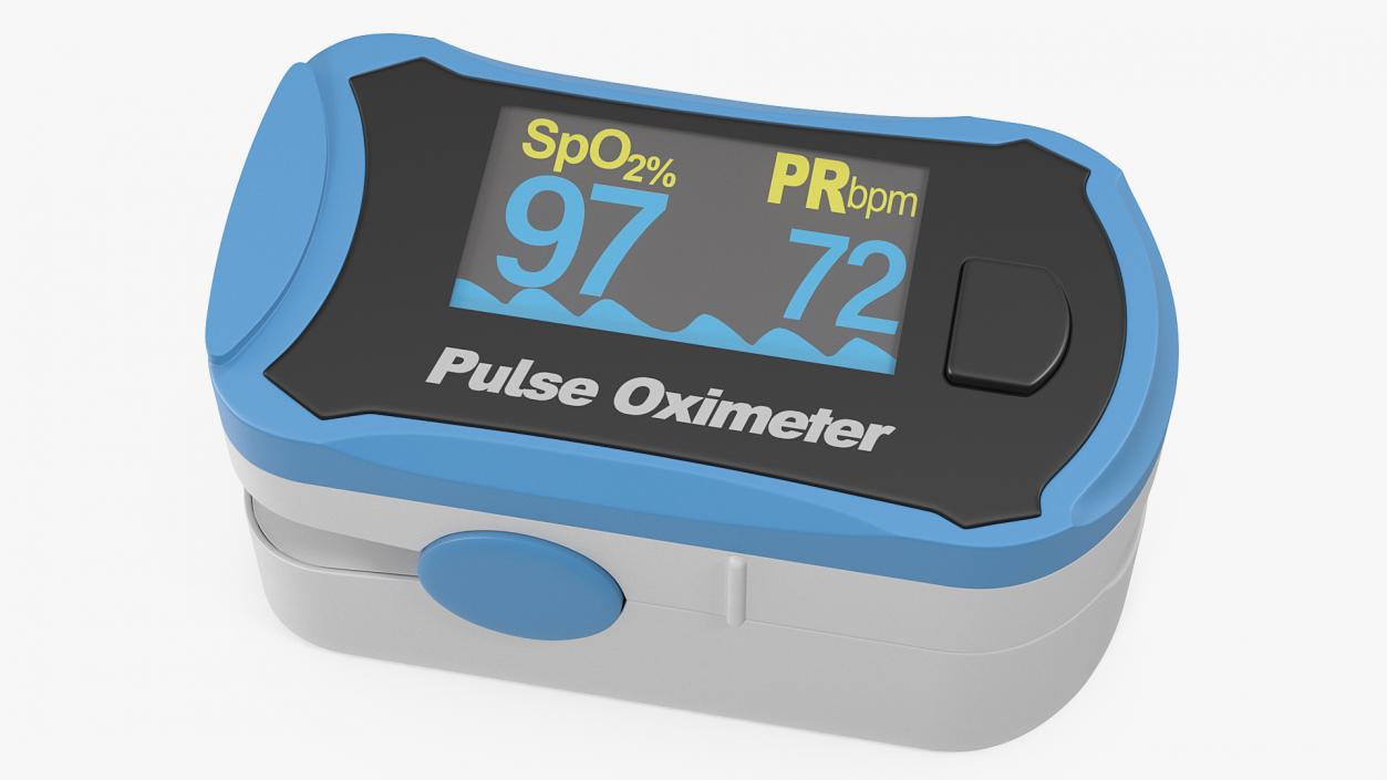 Finger Pulse Oximeter with Display 3D model