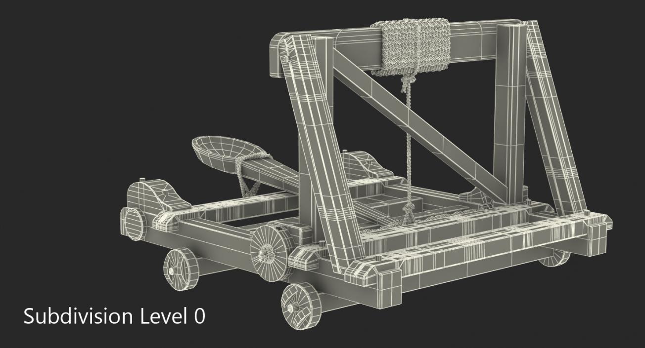 Medieval Catapult 3D