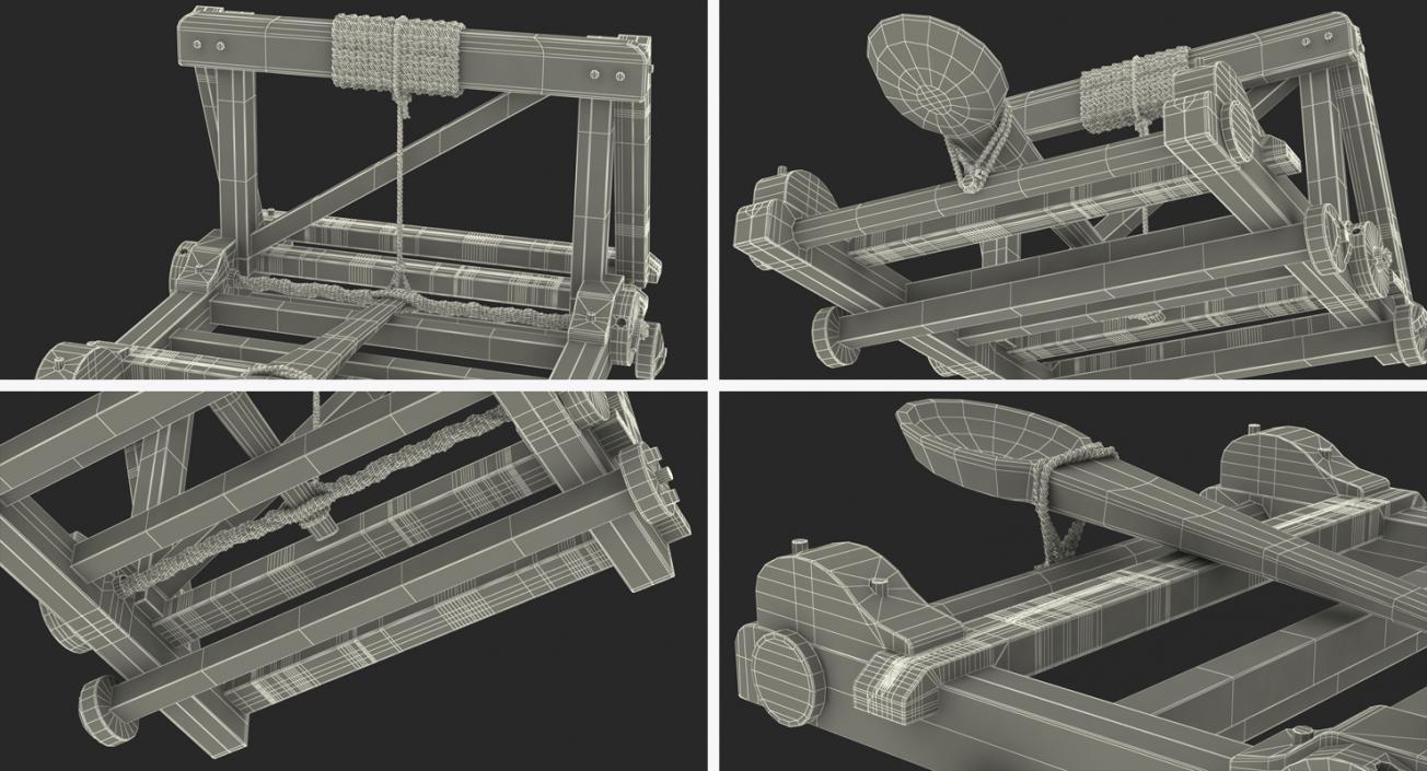 Medieval Catapult 3D