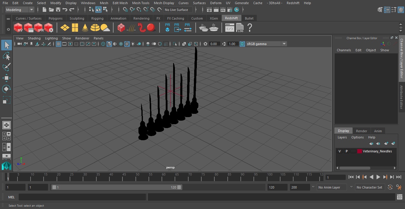 3D Veterinary Needles model