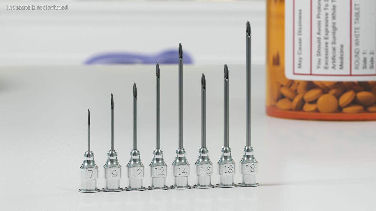 3D Veterinary Needles model