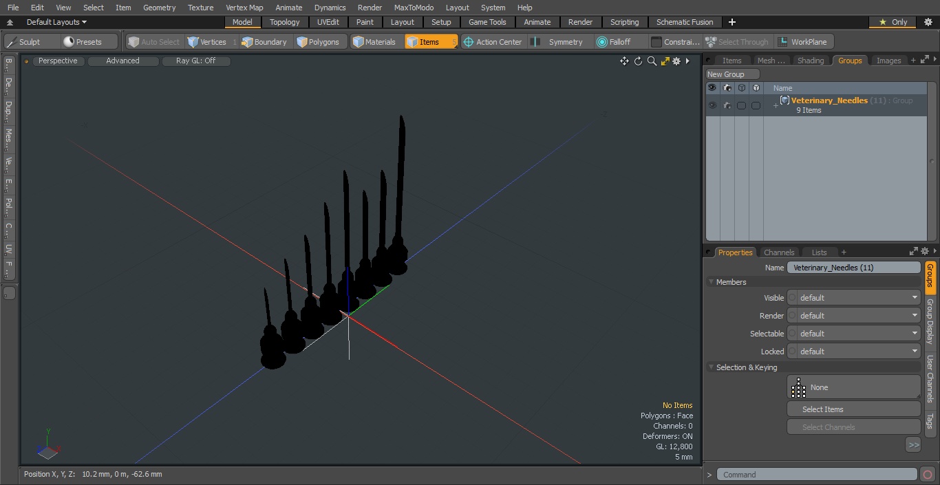 3D Veterinary Needles model