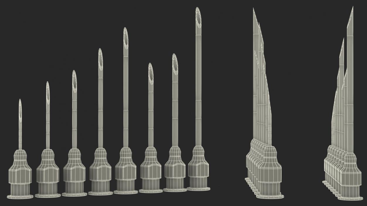 3D Veterinary Needles model