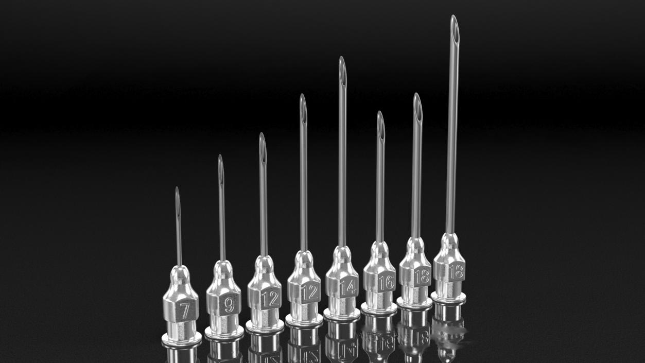 3D Veterinary Needles model