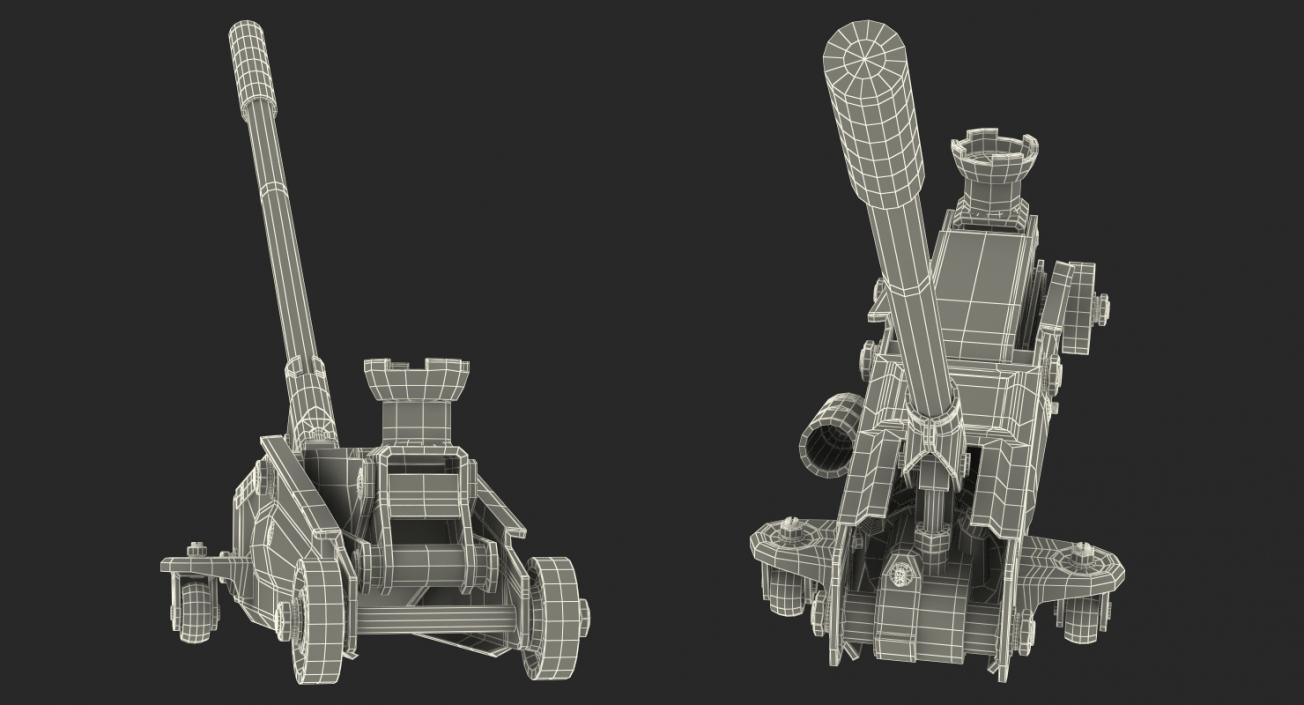 Heavy Duty Steel Trolley Jack 3D model