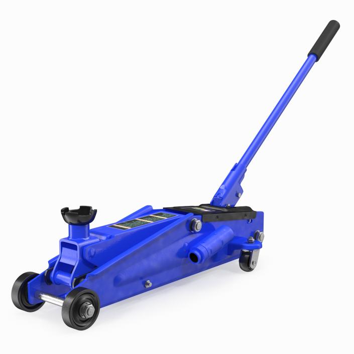 Heavy Duty Steel Trolley Jack 3D model