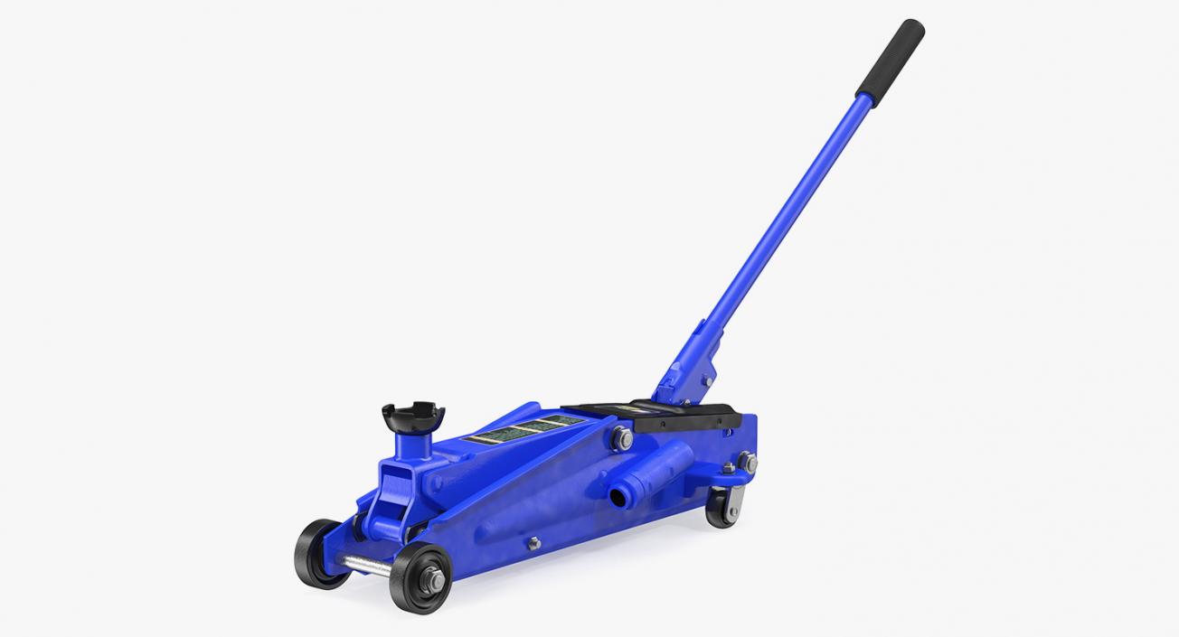 Heavy Duty Steel Trolley Jack 3D model