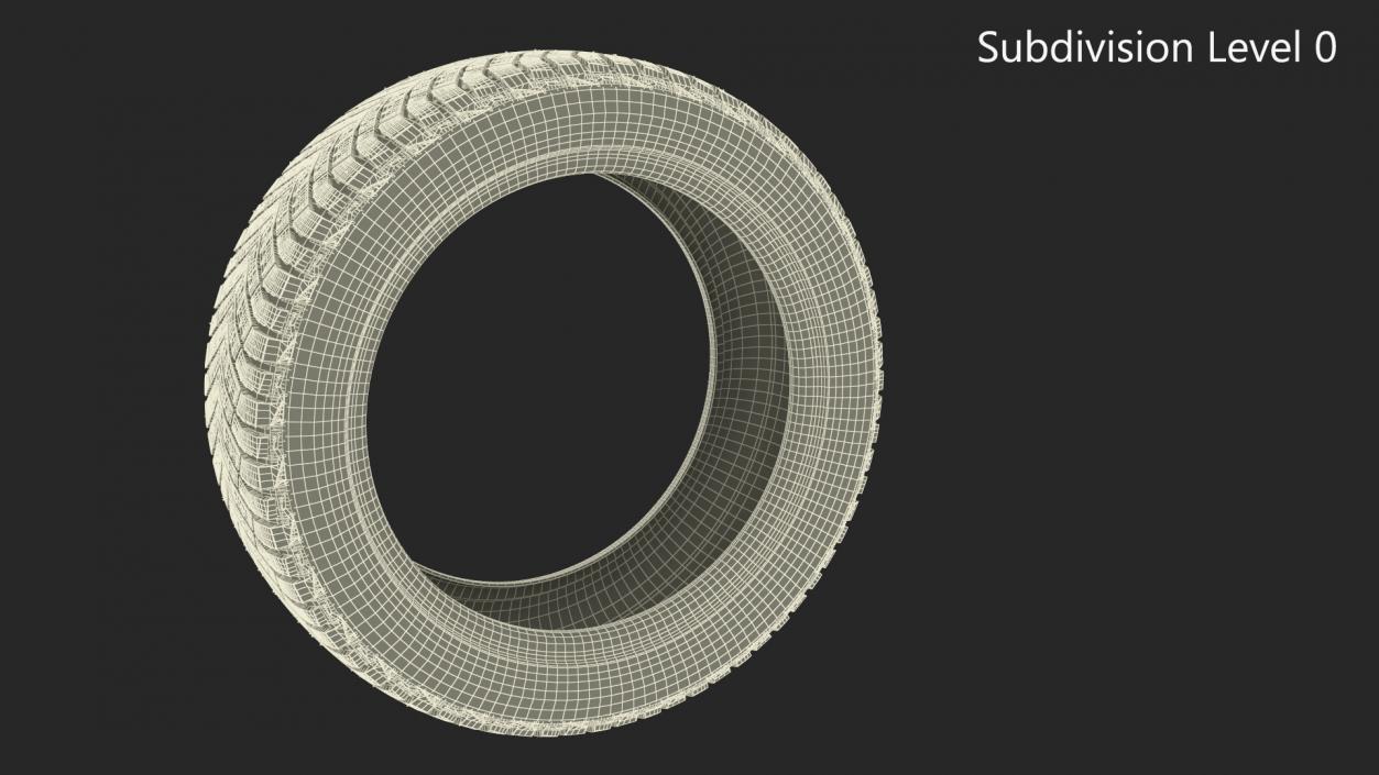 Michelin Winter Spikes-Tire 3D