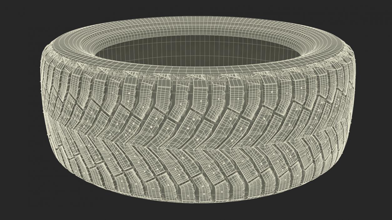 Michelin Winter Spikes-Tire 3D