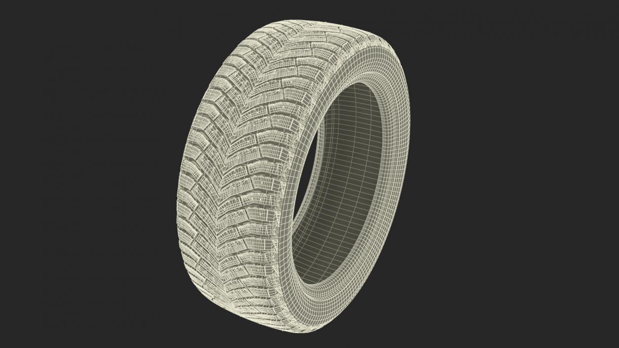 Michelin Winter Spikes-Tire 3D