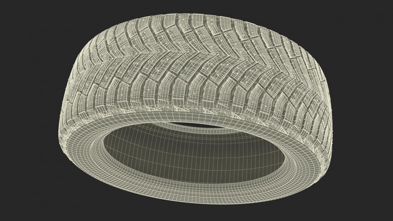 Michelin Winter Spikes-Tire 3D