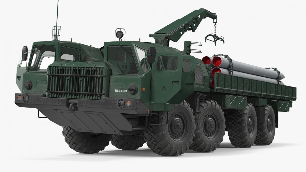 3D Russian Missile Systems Rigged Collection 3 model