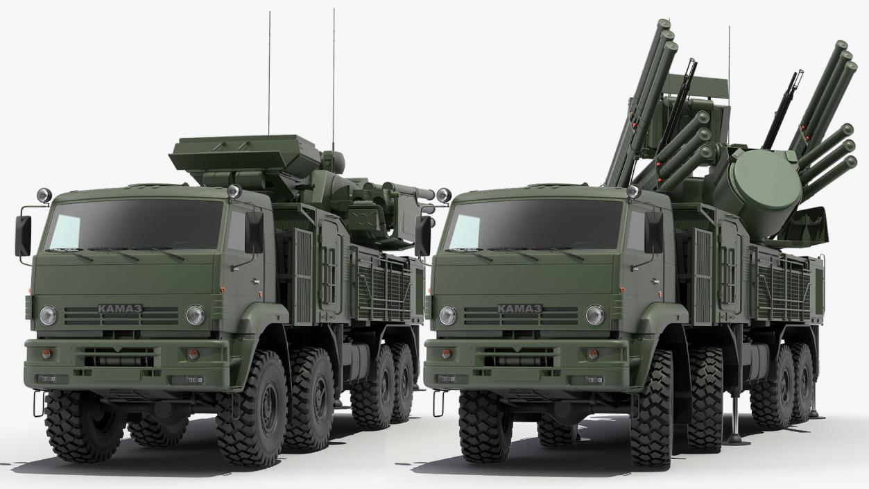 3D Russian Missile Systems Rigged Collection 3 model