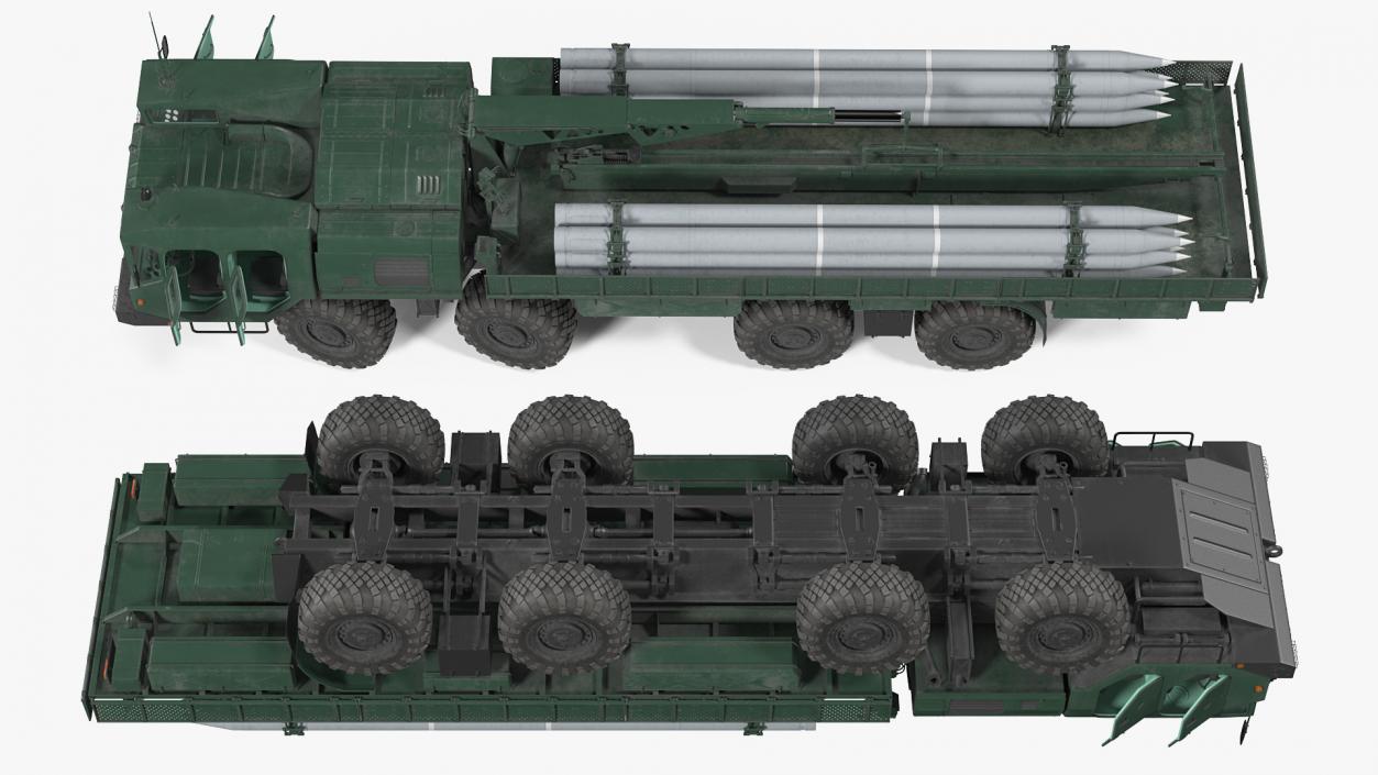 3D Russian Missile Systems Rigged Collection 3 model