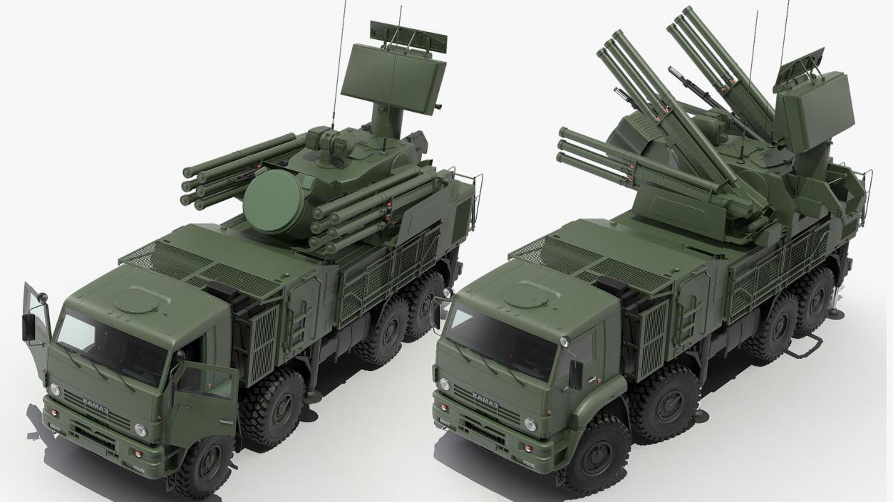 3D Russian Missile Systems Rigged Collection 3 model