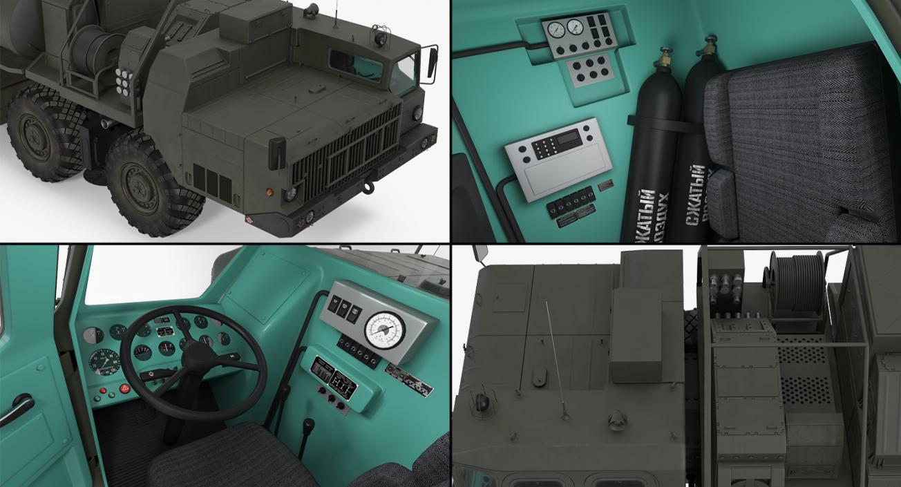 3D Russian Missile Systems Rigged Collection 3 model