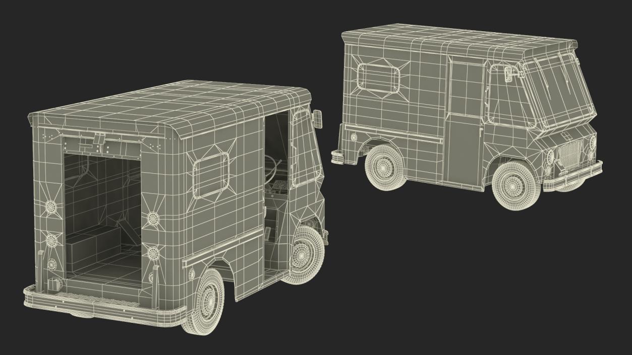 3D model 1963 Studebaker ZIP Van Rigged