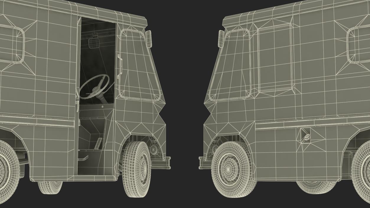 3D model 1963 Studebaker ZIP Van Rigged