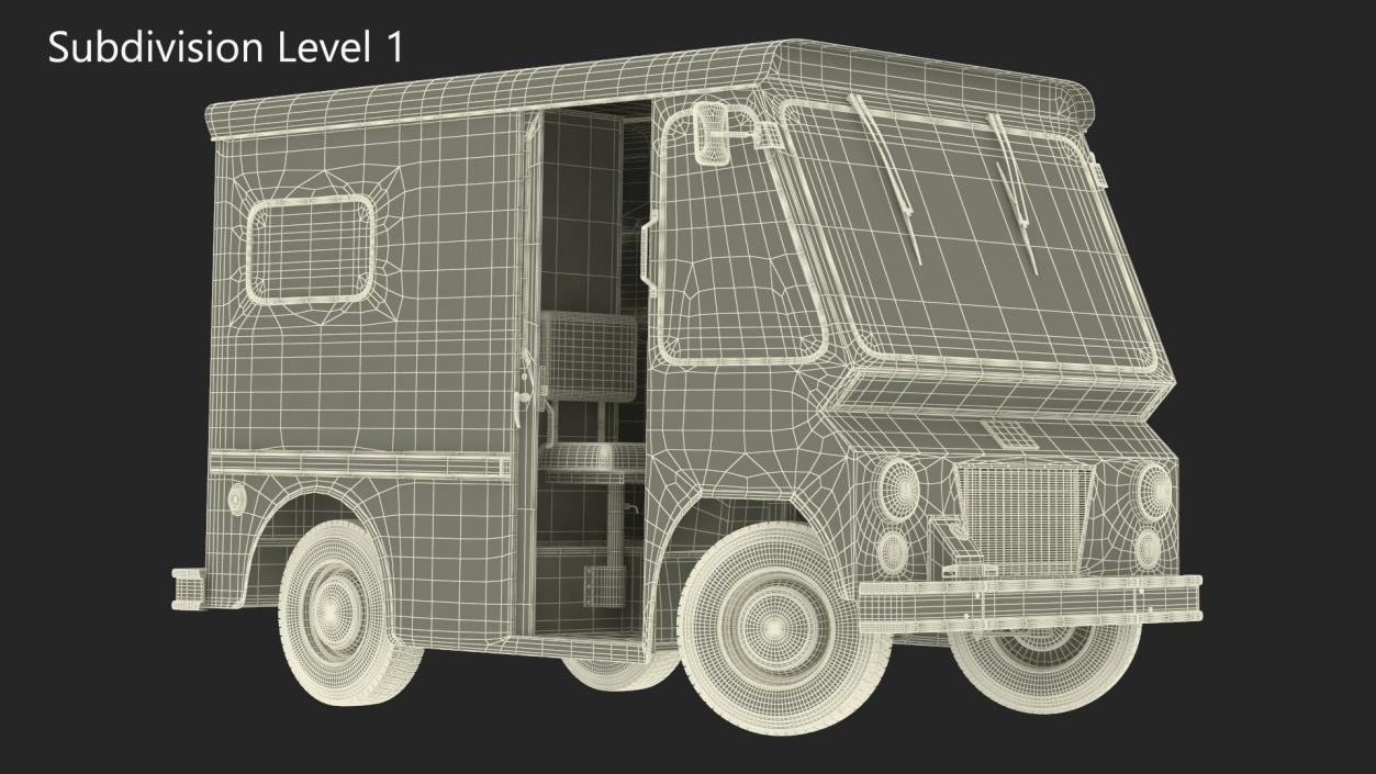 3D model 1963 Studebaker ZIP Van Rigged