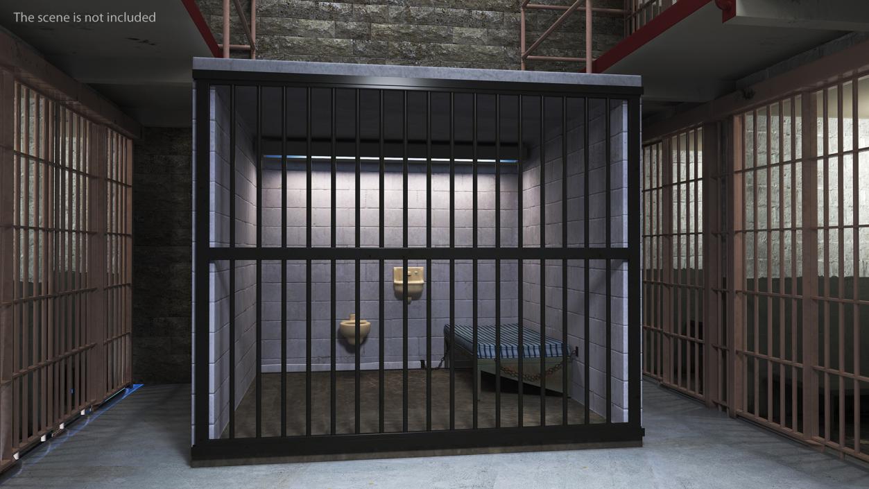 3D Single Prison Cell model