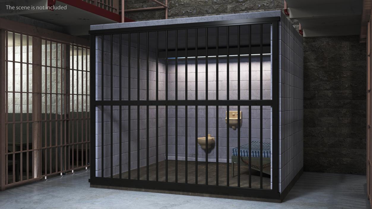 3D Single Prison Cell model