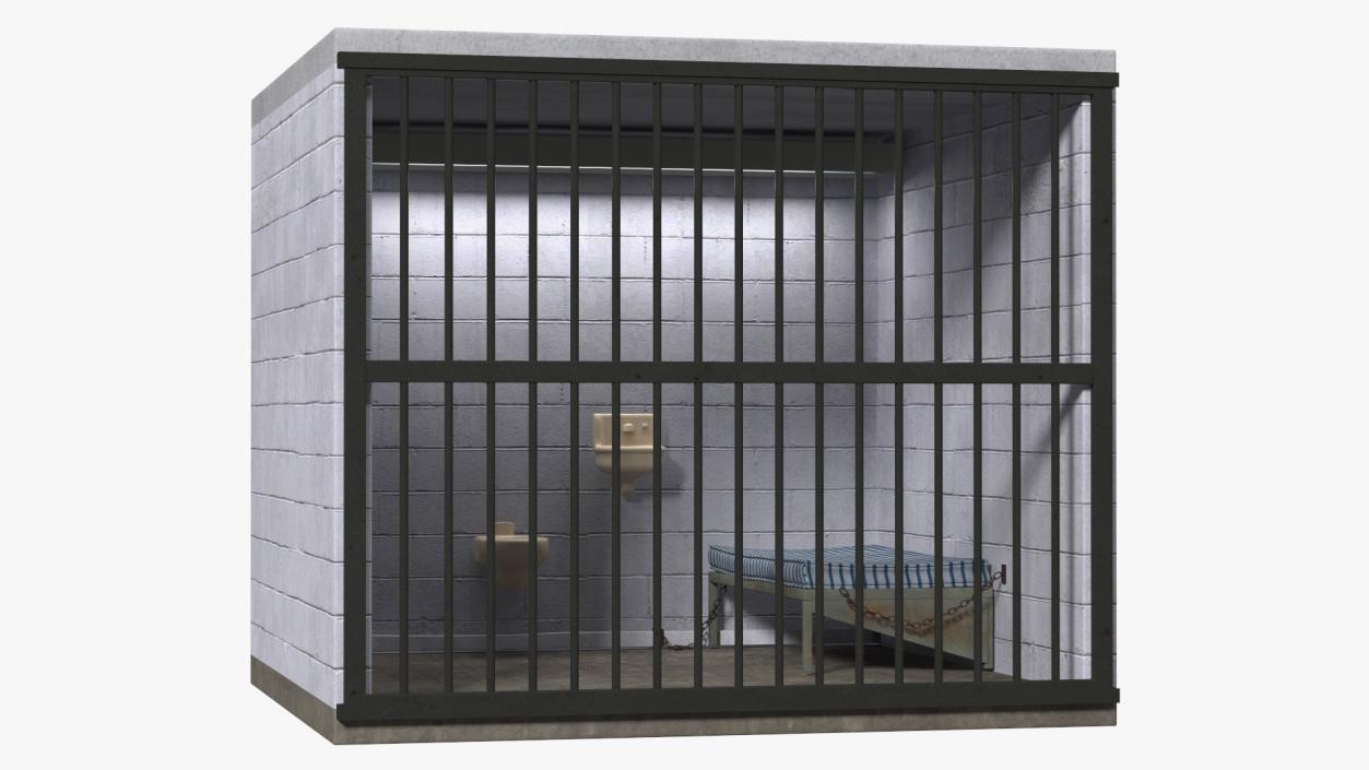 3D Single Prison Cell model