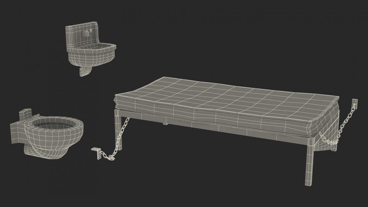 3D Single Prison Cell model