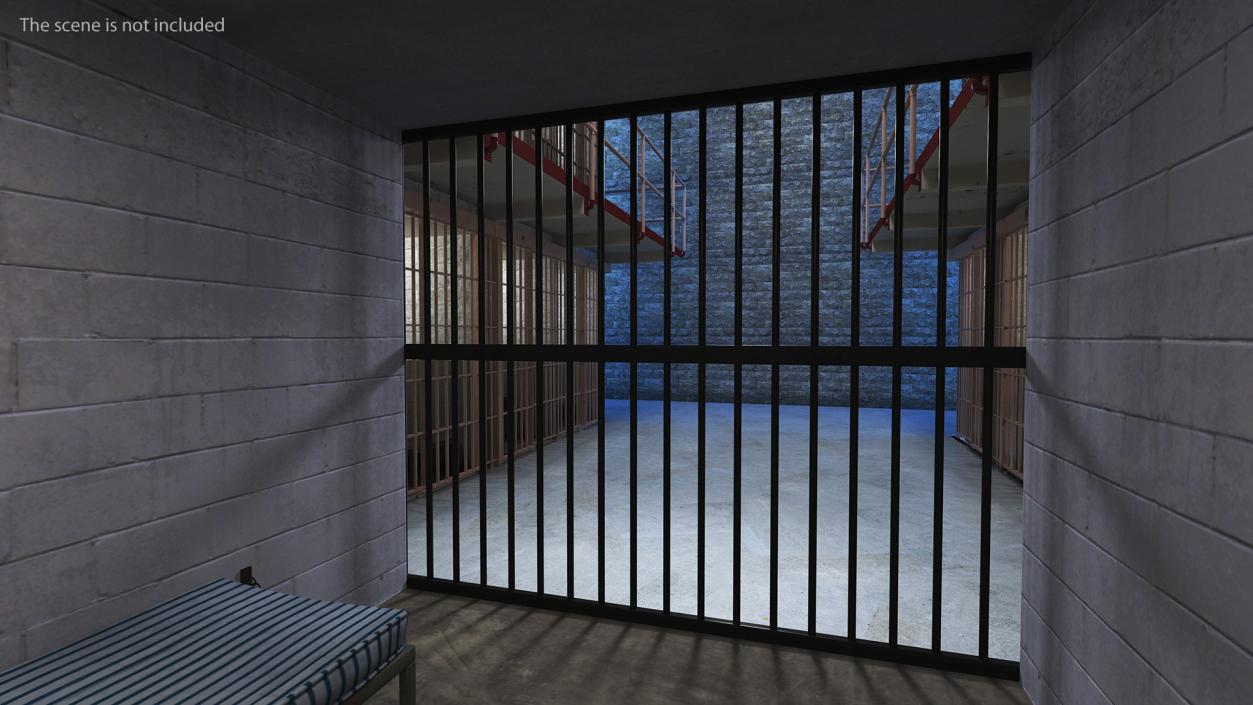 3D Single Prison Cell model