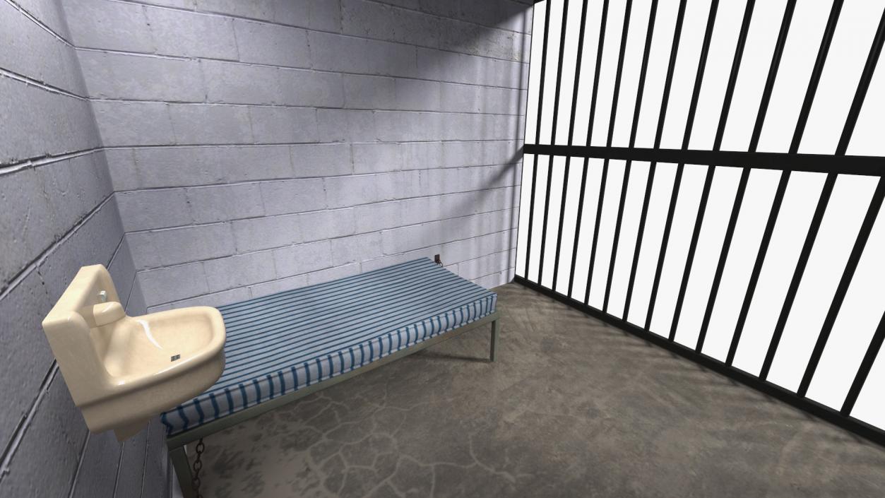 3D Single Prison Cell model